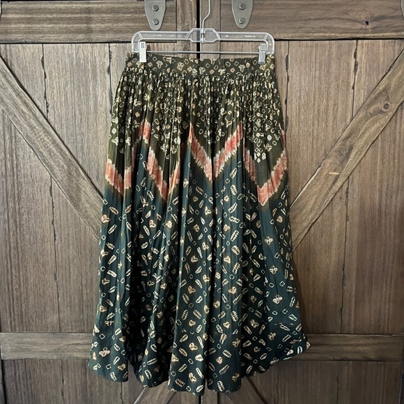 Ulla Johnson Alejandra Cotton Midi Skirt in Jasper Size 6 - Picture 5 of 8